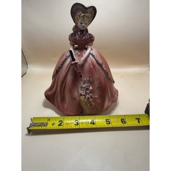 RARE Josef Originals Southern Belle Series Amber 7” Holding Umbrella/Parasol - Picture 13 of 14